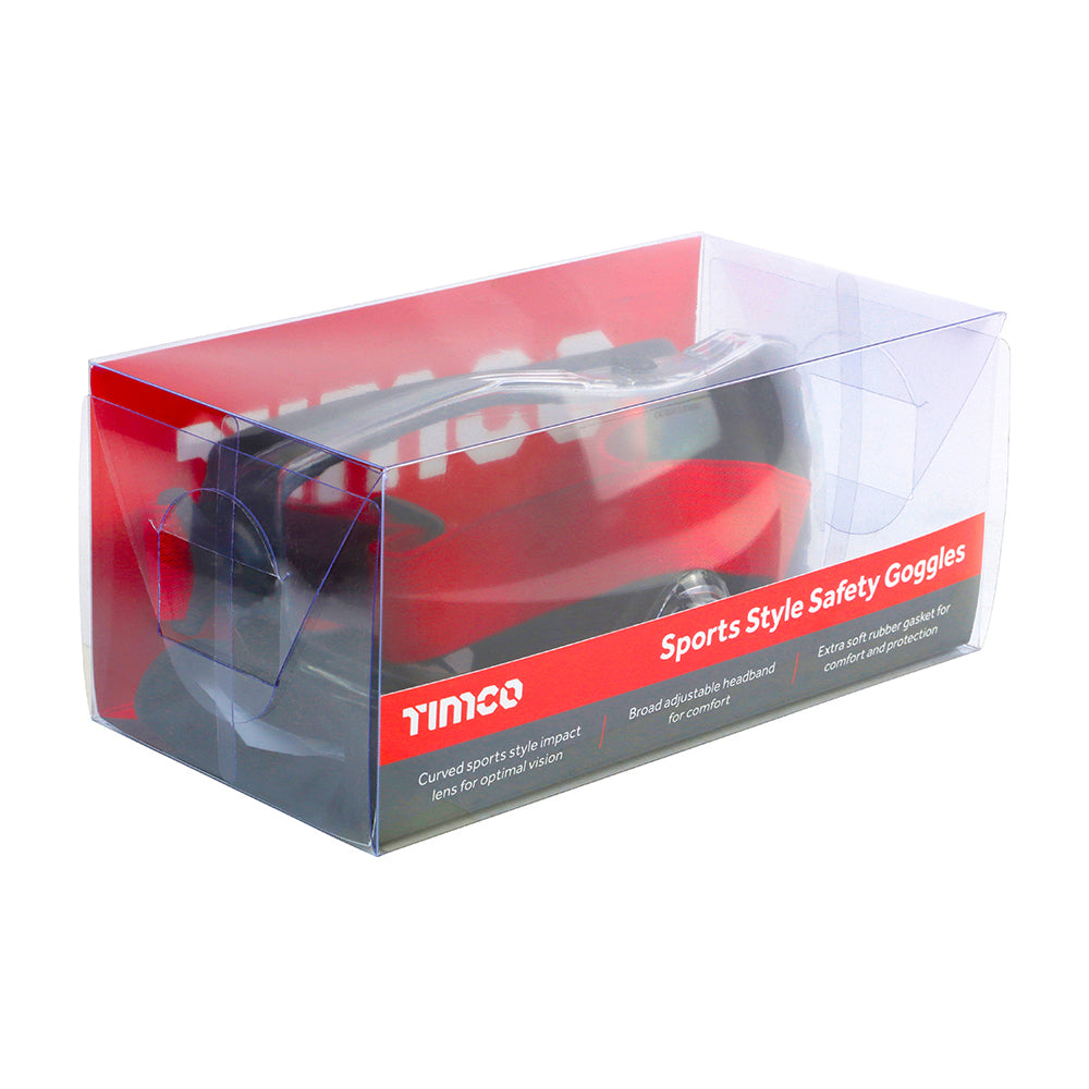 TIMCO Sport Style Safety Goggles Clear - Clear - Image