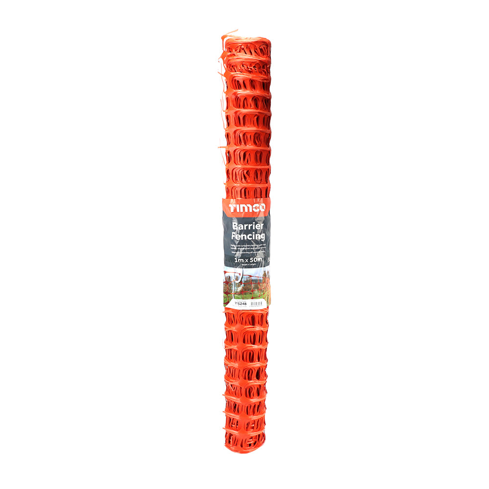 TIMCO Barrier Fencing Orange - 1m x 50m - Image
