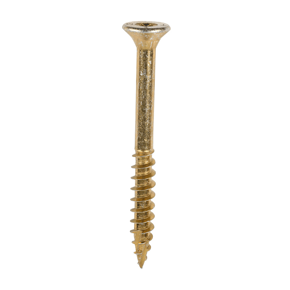 TIMCO C2 Clamp-Fix Multi-Purpose Premium Countersunk Gold Woodscrews - 8.0 x 80 - Image