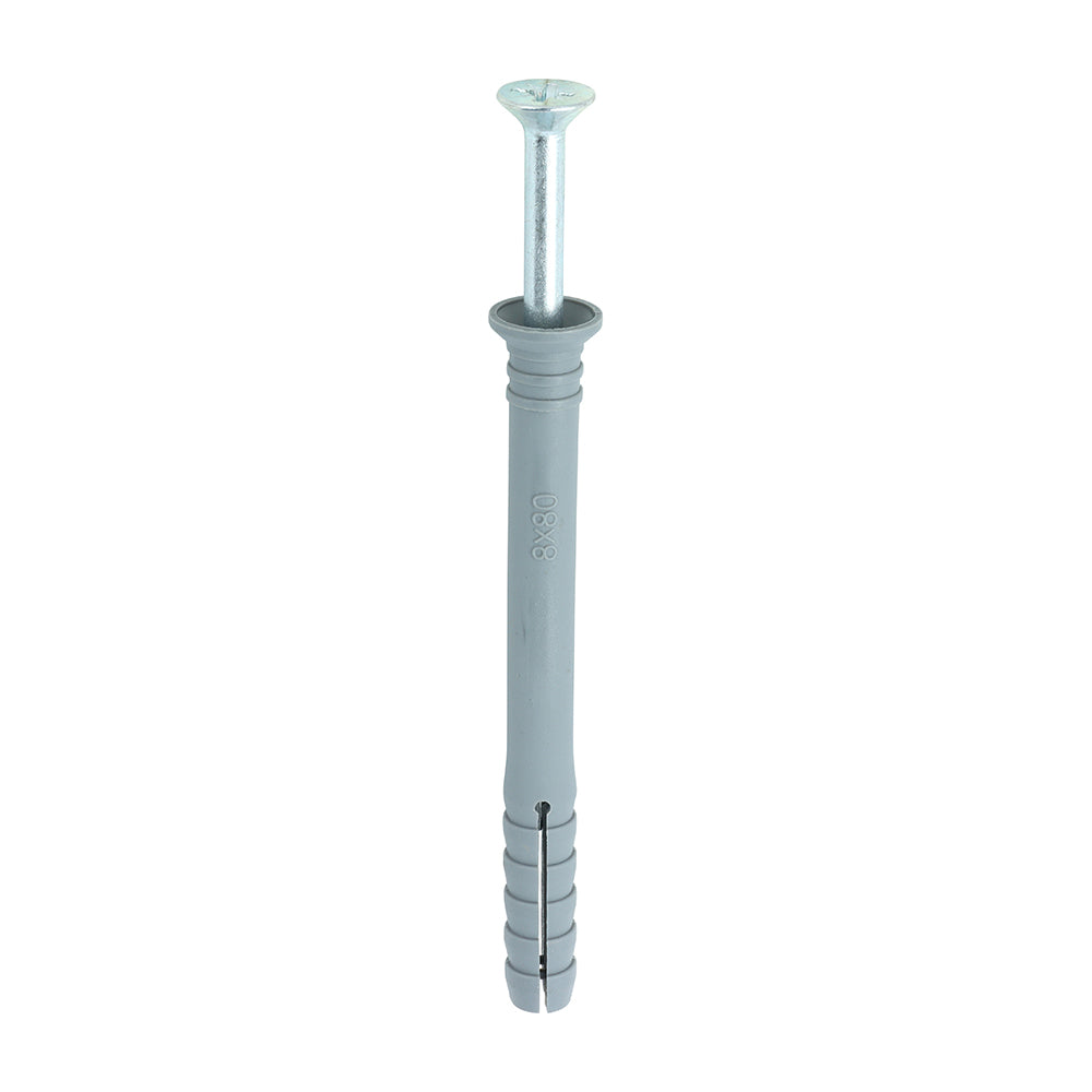 TIMCO Nylon Hammer Fixings - 8.0 x 80 - Image