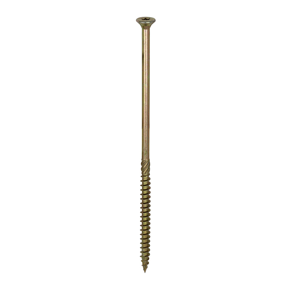 TIMCO C2 Clamp-Fix Multi-Purpose Premium Countersunk Gold Woodscrews - 8.0 x 200 - Image