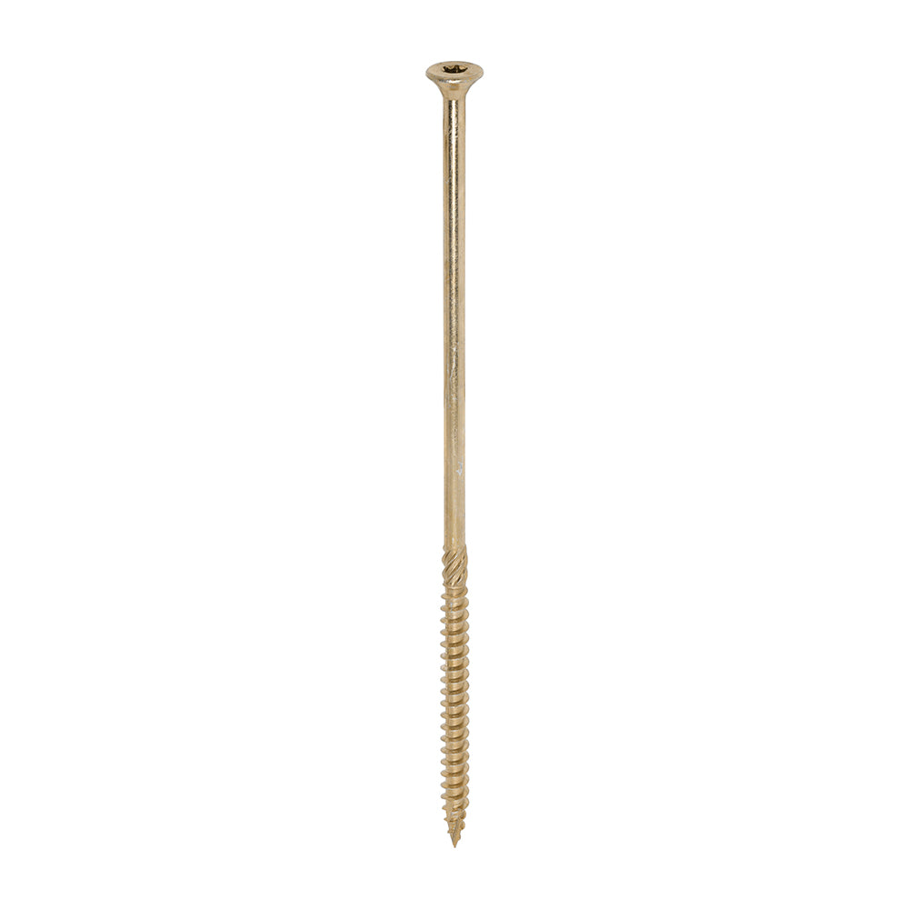 TIMCO C2 Clamp-Fix Multi-Purpose Premium Countersunk Gold Woodscrews - 8.0 x 225 - Image
