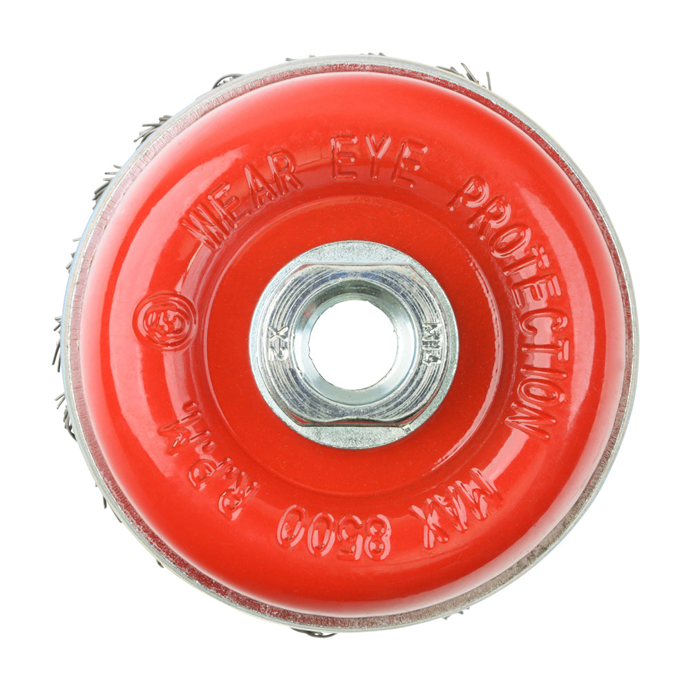 TIMCO Angle Grinder Cup Brush Twisted Knot Steel Wire - 80mm - Image