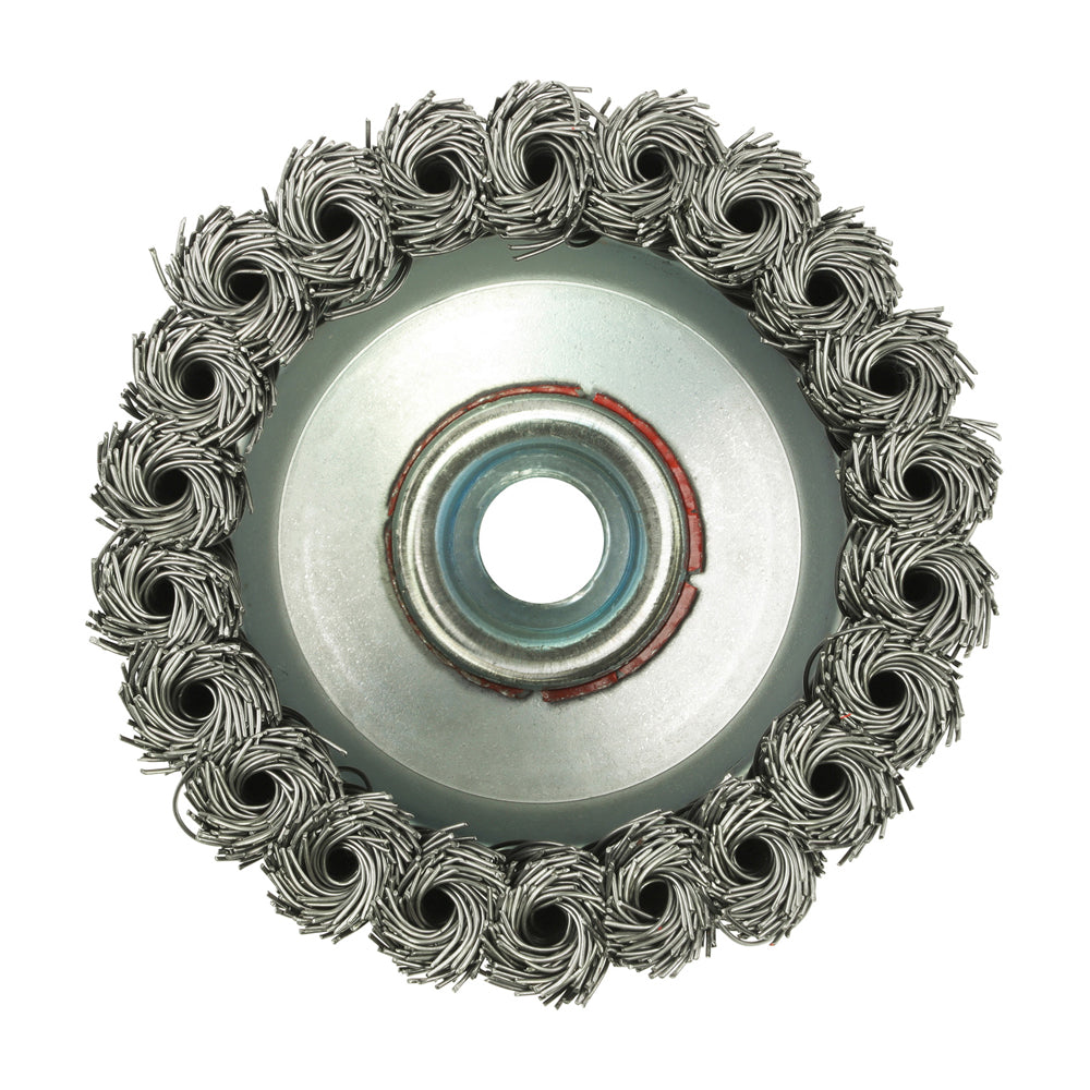 TIMCO Angle Grinder Cup Brush Twisted Knot Steel Wire - 80mm - Image