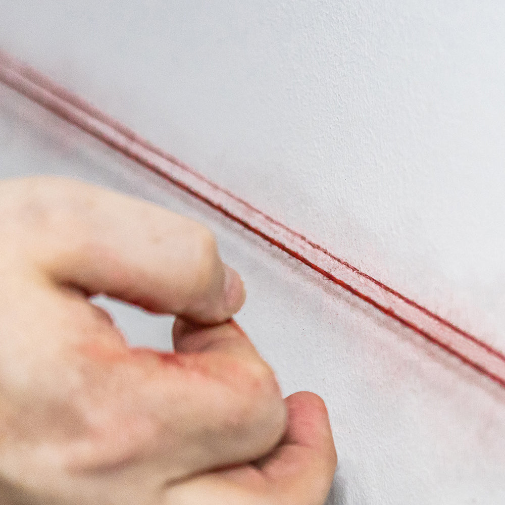 TIMCO Chalk Line Set, Builders String Line, Surveyors Marker, Red Powder - 30m / 100ft x 115g - Image