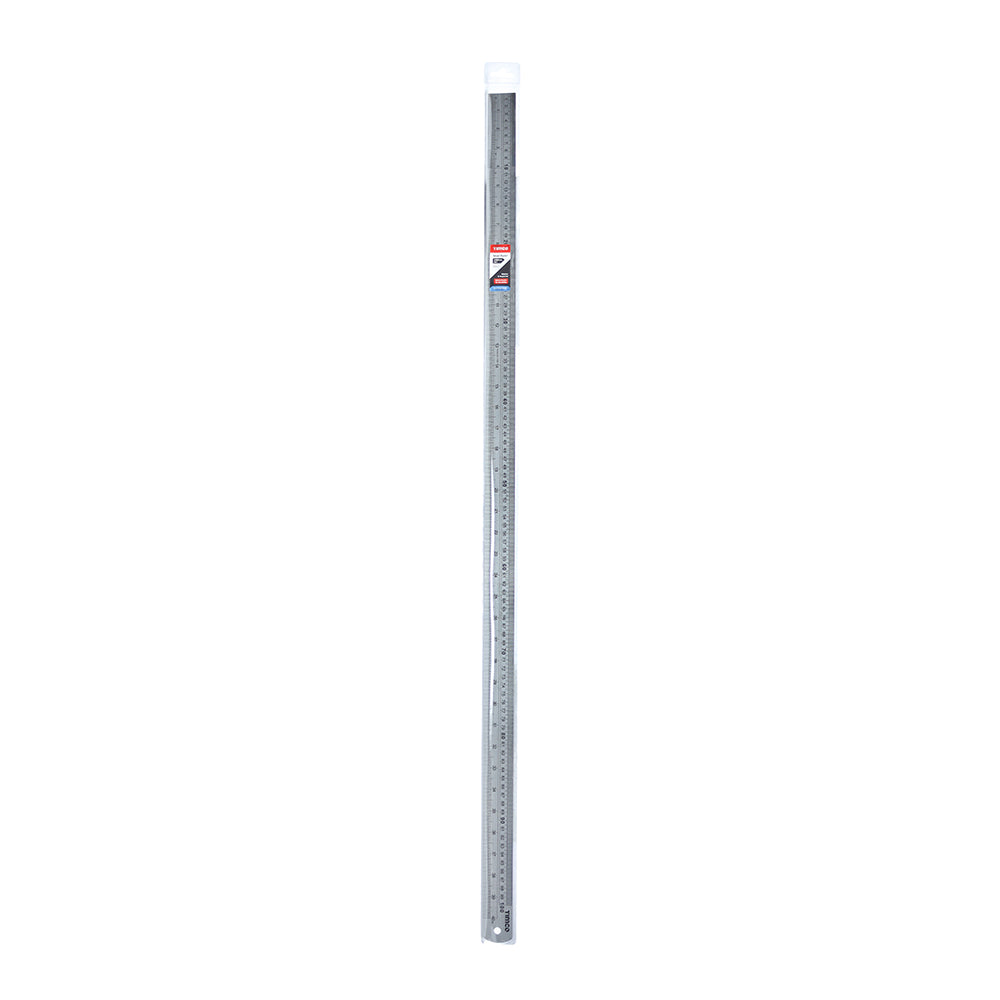 TIMCO Steel Ruler, Engineers Stainless Steel Rule, Precision Measuring Ruler - 1000mm / 1m / 40" / 3.3' - Image
