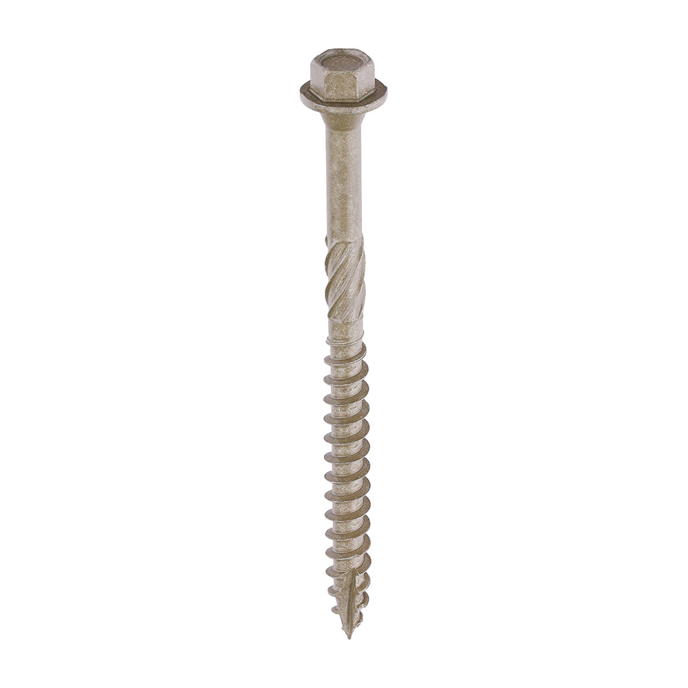 TIMCO Timber Screws Hex Flange Head Exterior Green - 6.7 x 87 - Image