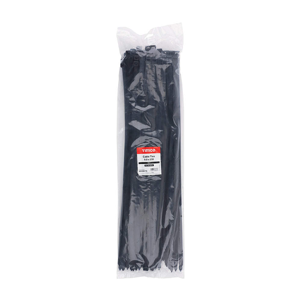 TIMCO Cable Ties Black - 9.0 x 530 - Image