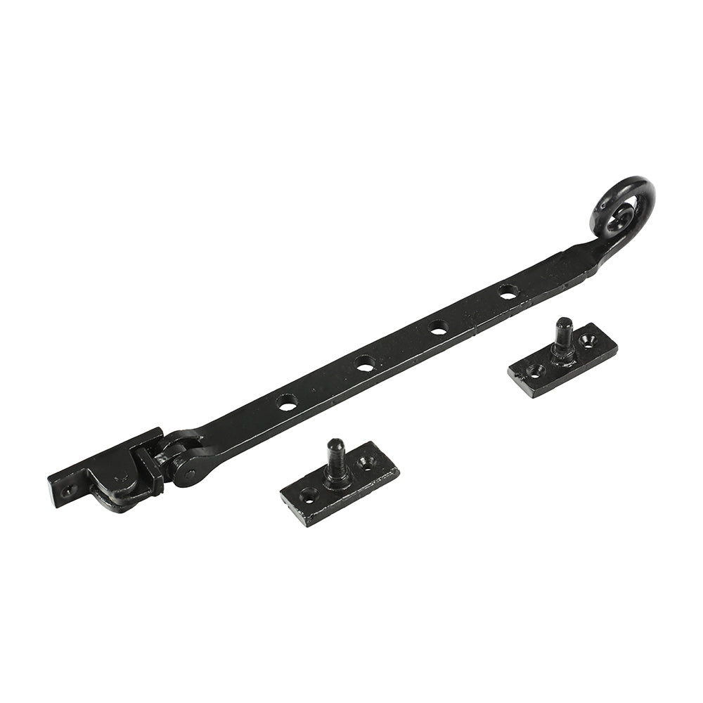 TIMCO Curly Tail Casement Stay - Antique Black - 252mm - Image