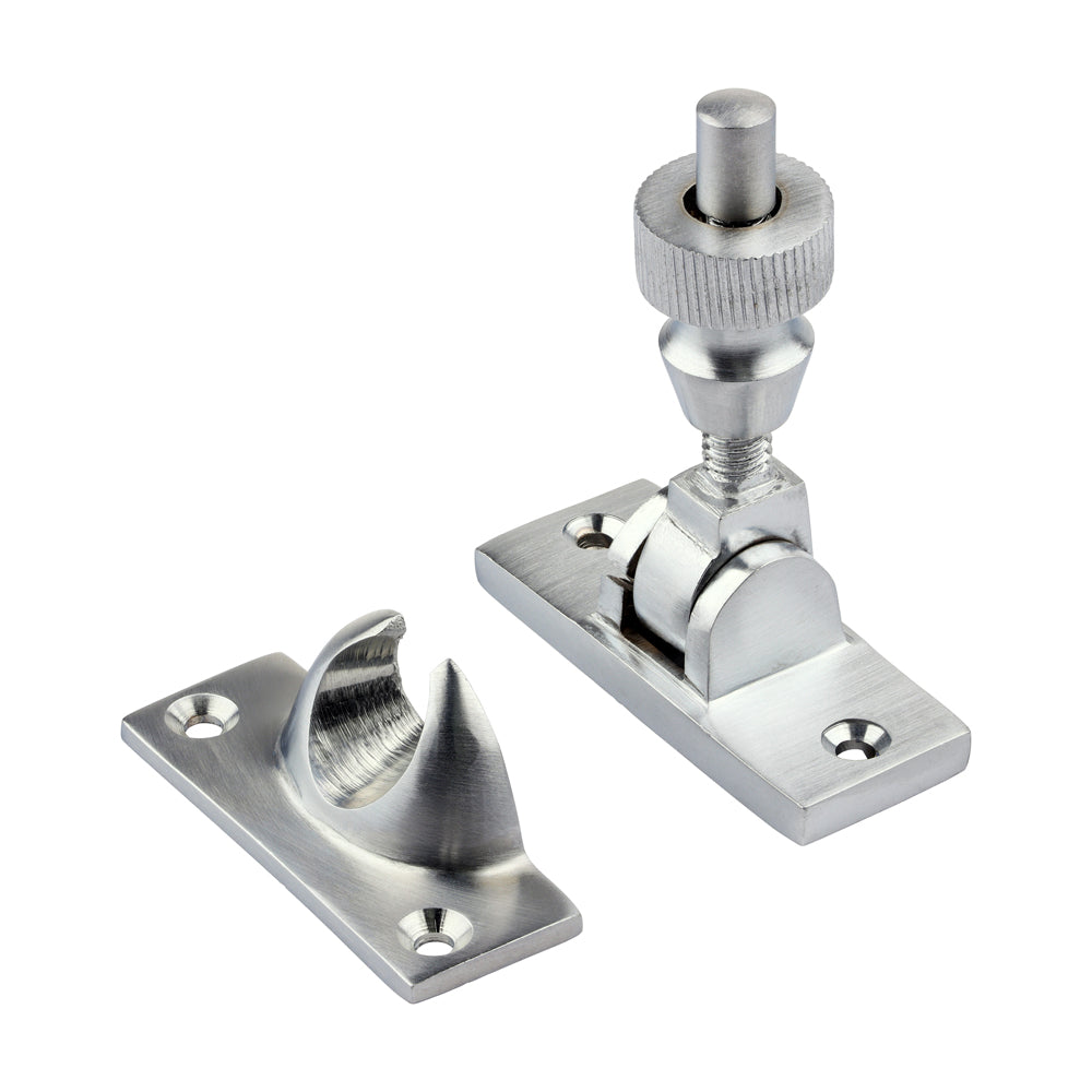 TIMCO Brighton Pattern Sash Fastener - Satin Chrome - 57 x 22mm - Image