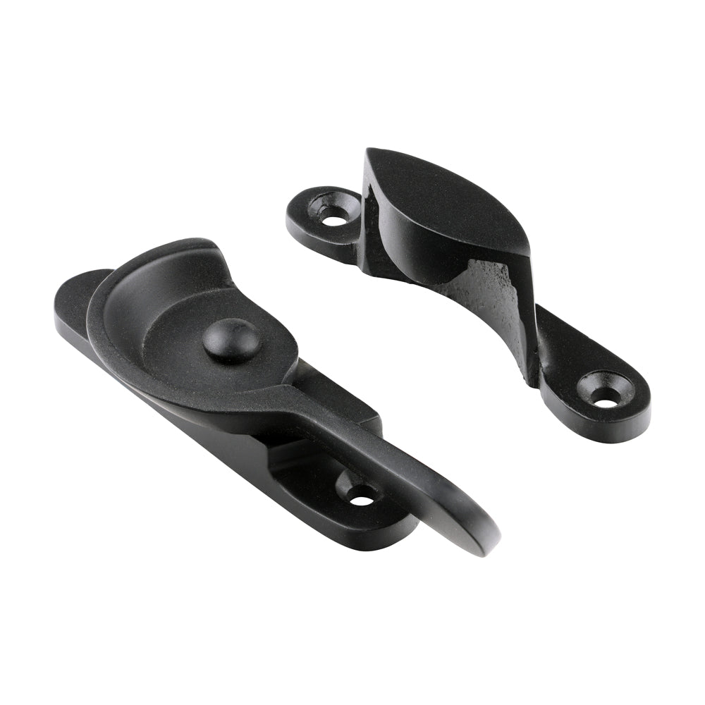 TIMCO Fitch Pattern Sash Fastener - Matt Black - 68 x 14mm - Image