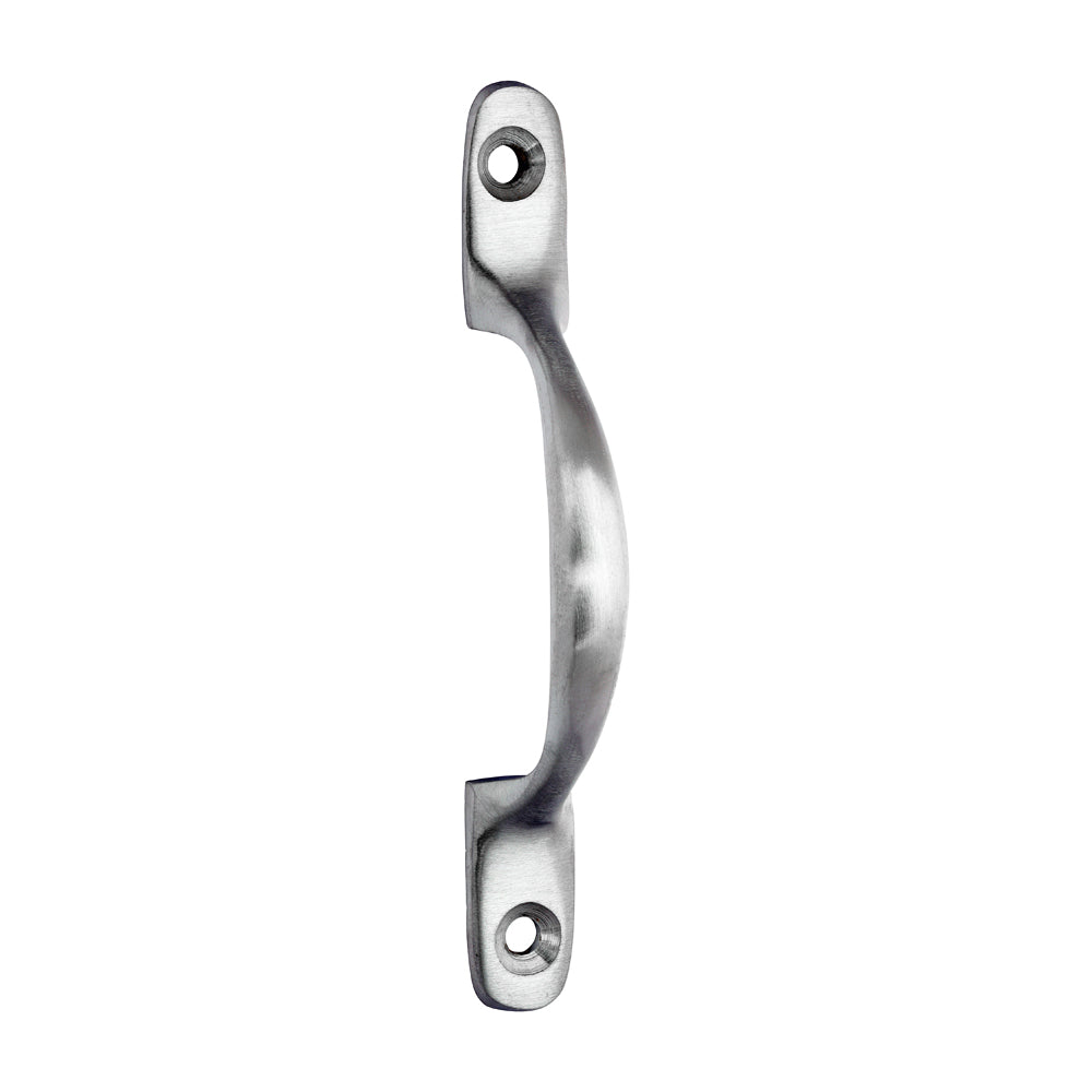 TIMCO Traditional Pattern Sash Pull Handle - Satin Chrome - 100mm - Image