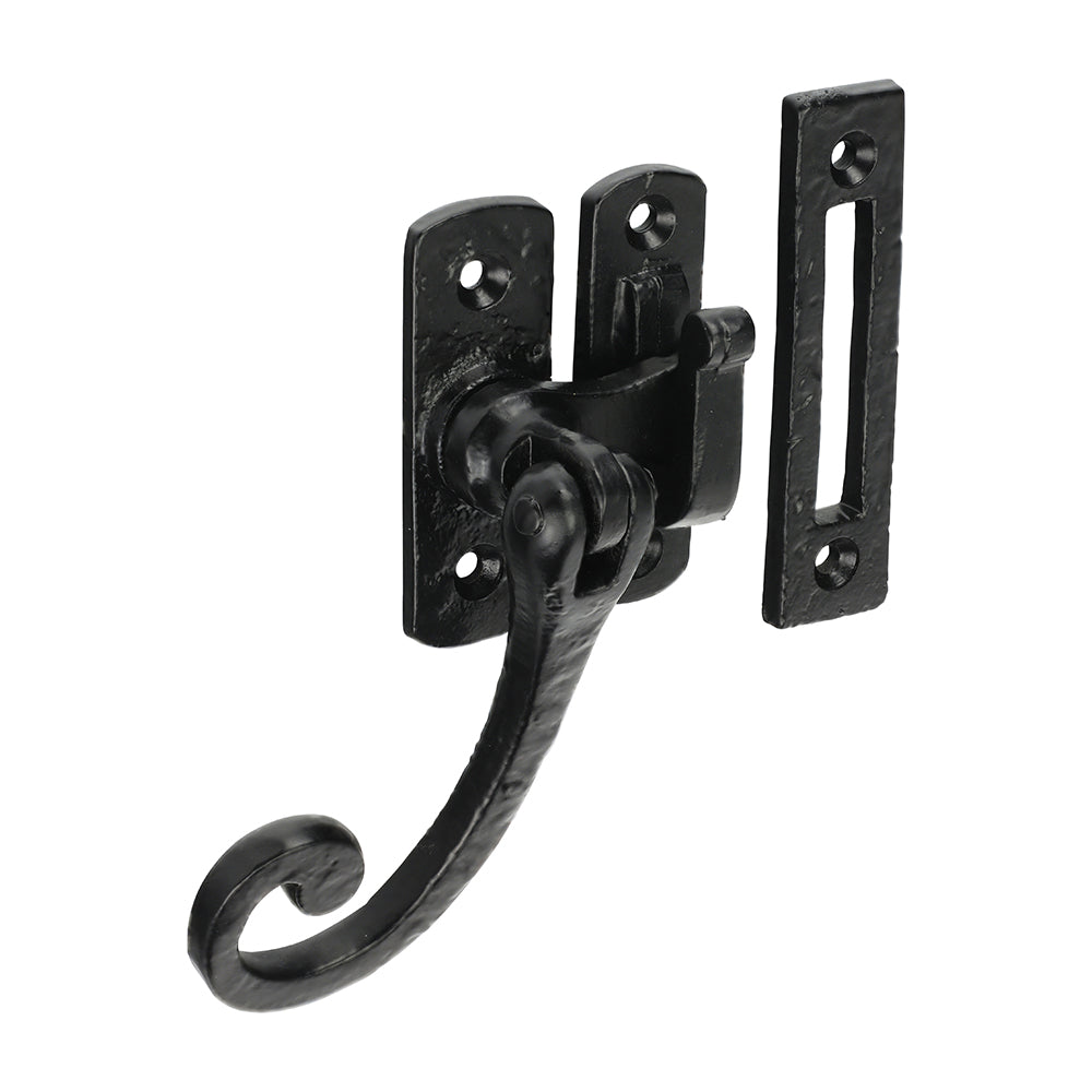 TIMCO Curly Tail Casement Fastener - Antique Black - 86mm - Image