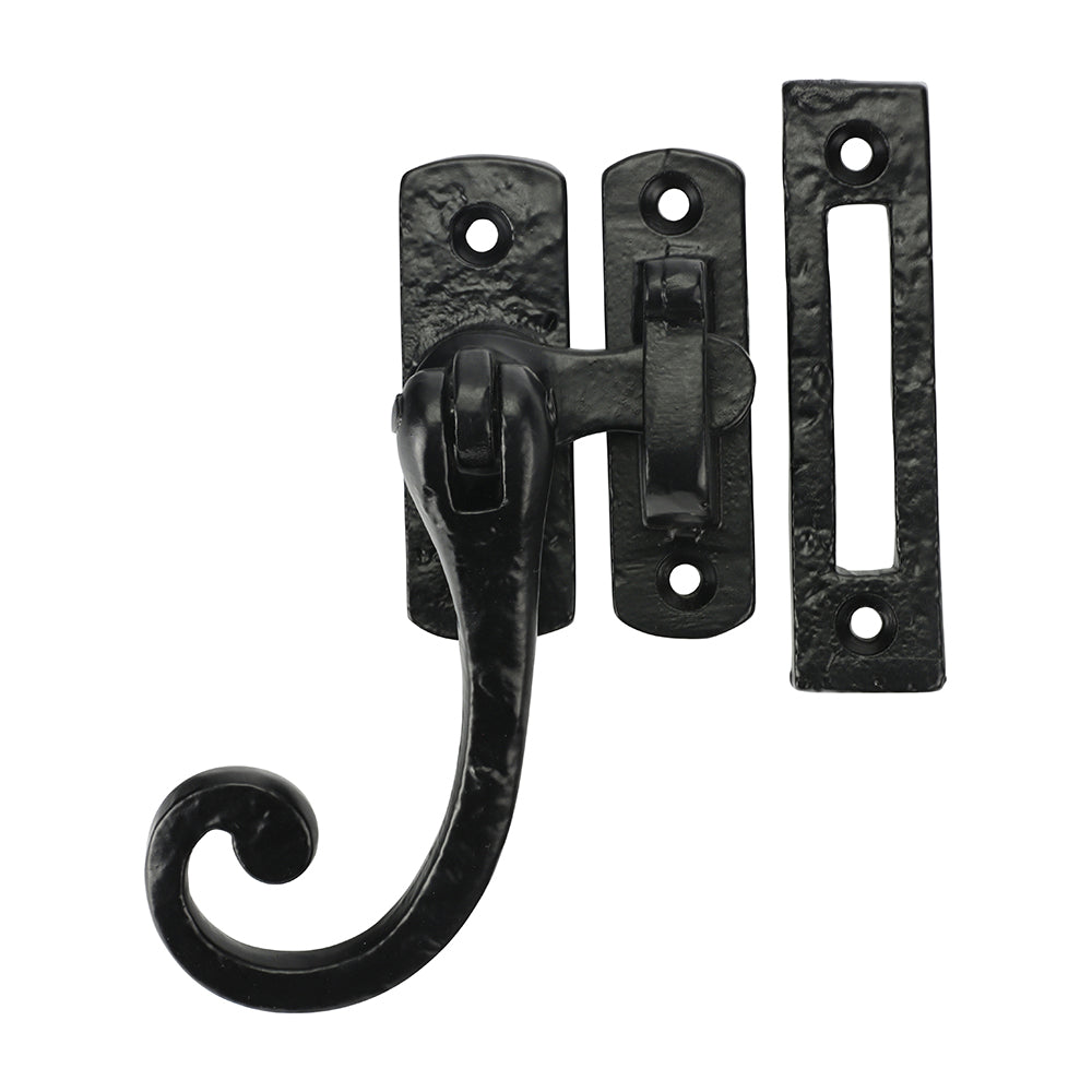 TIMCO Curly Tail Casement Fastener - Antique Black - 86mm - Image