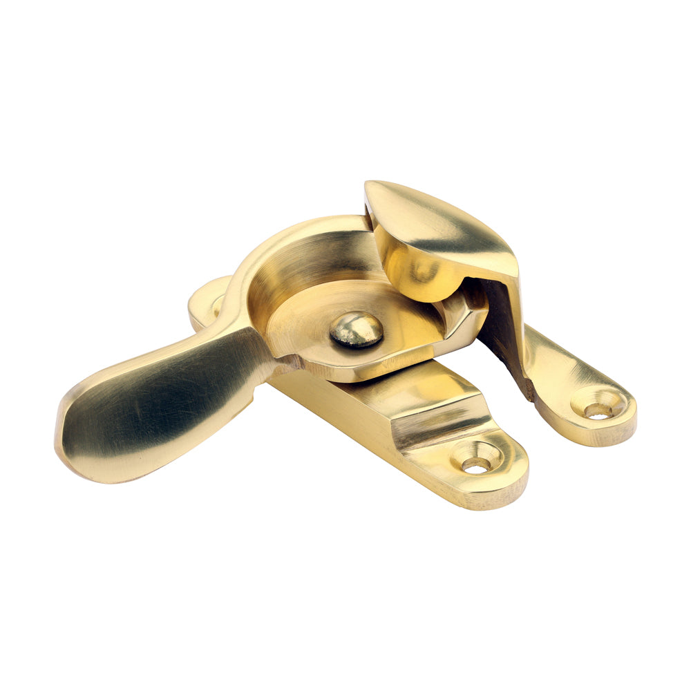 TIMCO Fitch Pattern Sash Fastener - Polished Brass - 68 x 14mm - Image