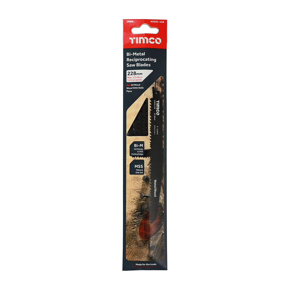 TIMCO Reciprocating Saw Blades Wood with Nails Cutting Bi-Metal - S1110VF - Image