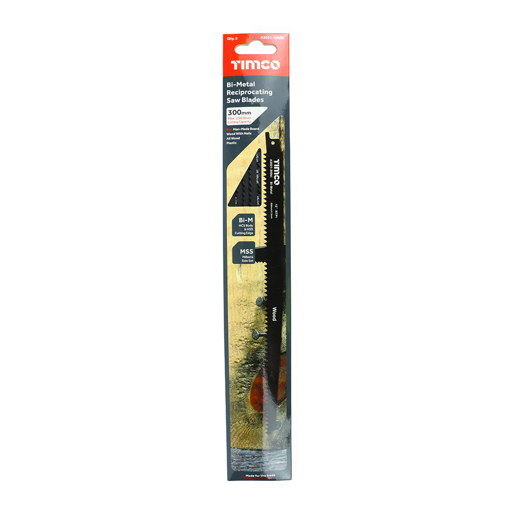TIMCO Reciprocating Saw Blades Wood Cutting Bi-Metal - S1411DF - Image