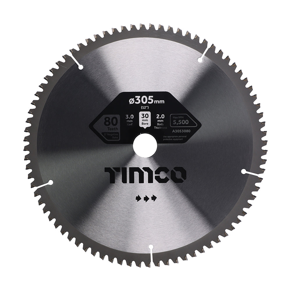 TIMCO -5° Circular Saw Blade - 305 x 30 x 80T - Image