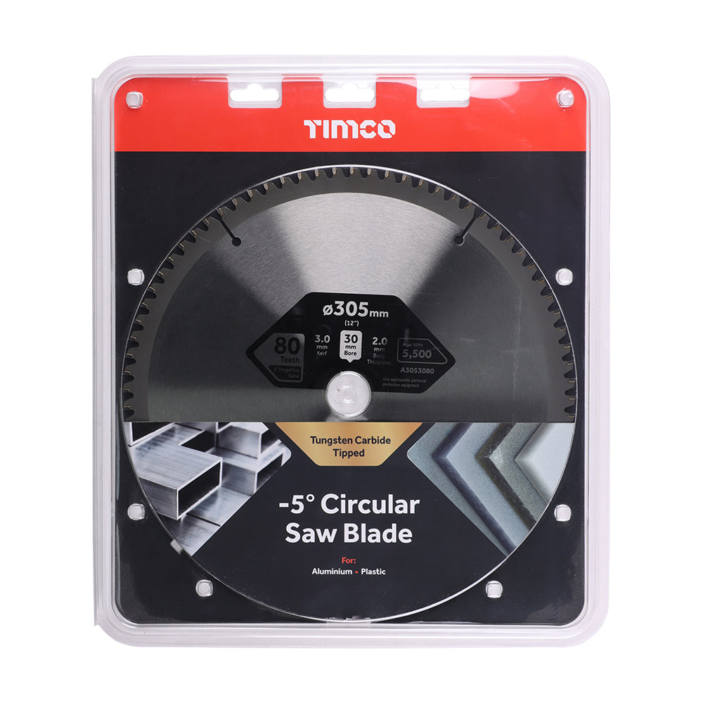 TIMCO -5° Circular Saw Blade - 305 x 30 x 80T - Image