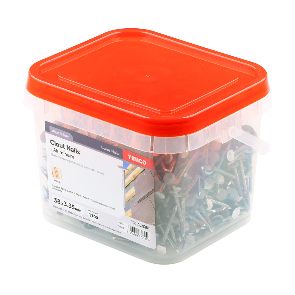 TIMCO Clout Nails Aluminium - 38 x 3.35 - Image