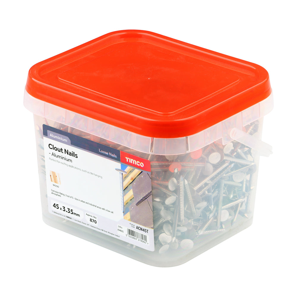 TIMCO Clout Nails Aluminium - 45 x 3.35 - Image