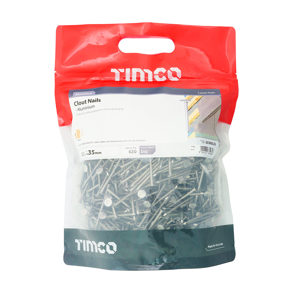 TIMCO Clout Nails Aluminium - 50 x 3.35 - Image