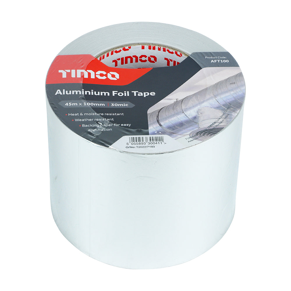TIMCO Aluminium Foil Tape - 45m x 100mm - Image
