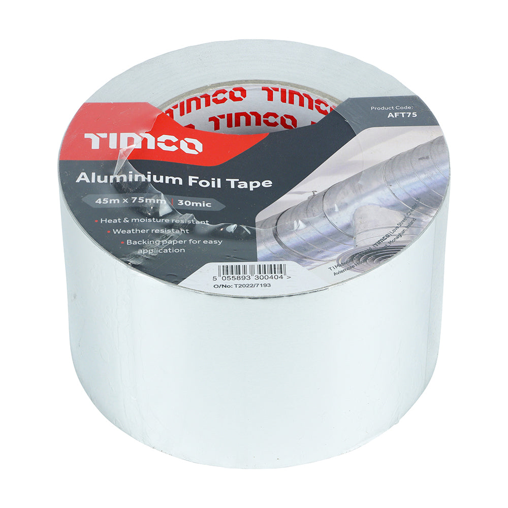 TIMCO Aluminium Foil Tape - 45m x 75mm - Image