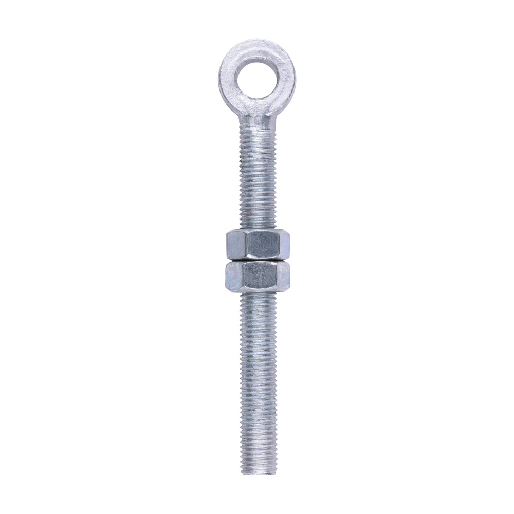 TIMCO Adjustable Gate Hinge Eye with Nuts Hot Dipped Galvanised - M19 x 200 - Image