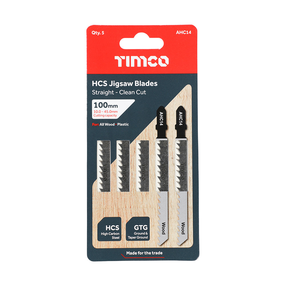 TIMCO Jigsaw Blades Wood Cutting HCS Blades - T101D - Image