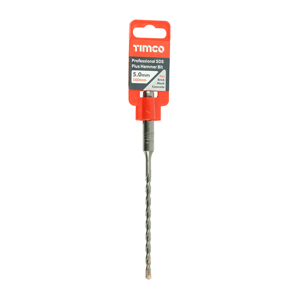 TIMCO Professional SDS Plus Hammer Bits (PGM) - 5.0 x 160 - Image