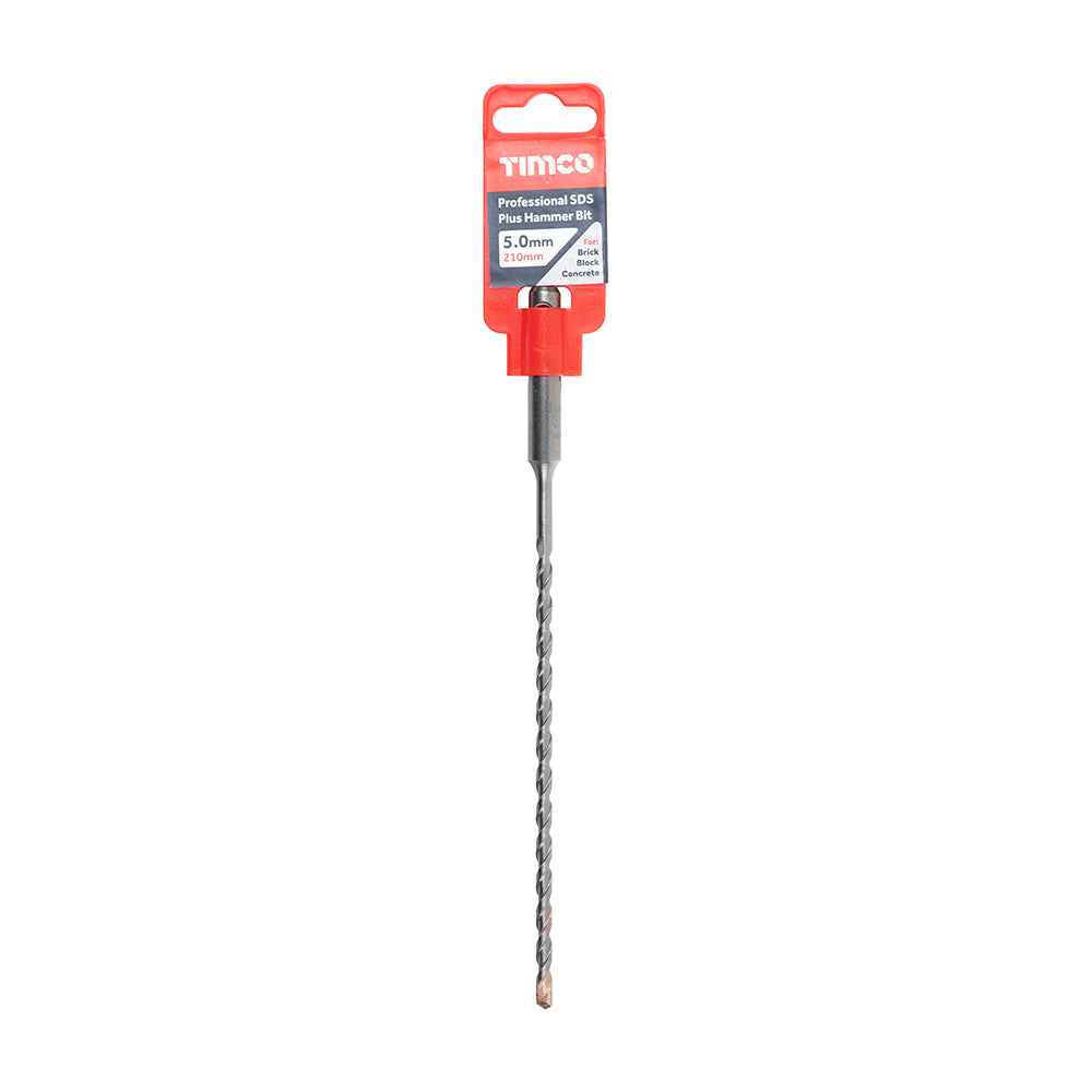 TIMCO Professional SDS Plus Hammer Bits (PGM) - 5.0 x 210 - Image
