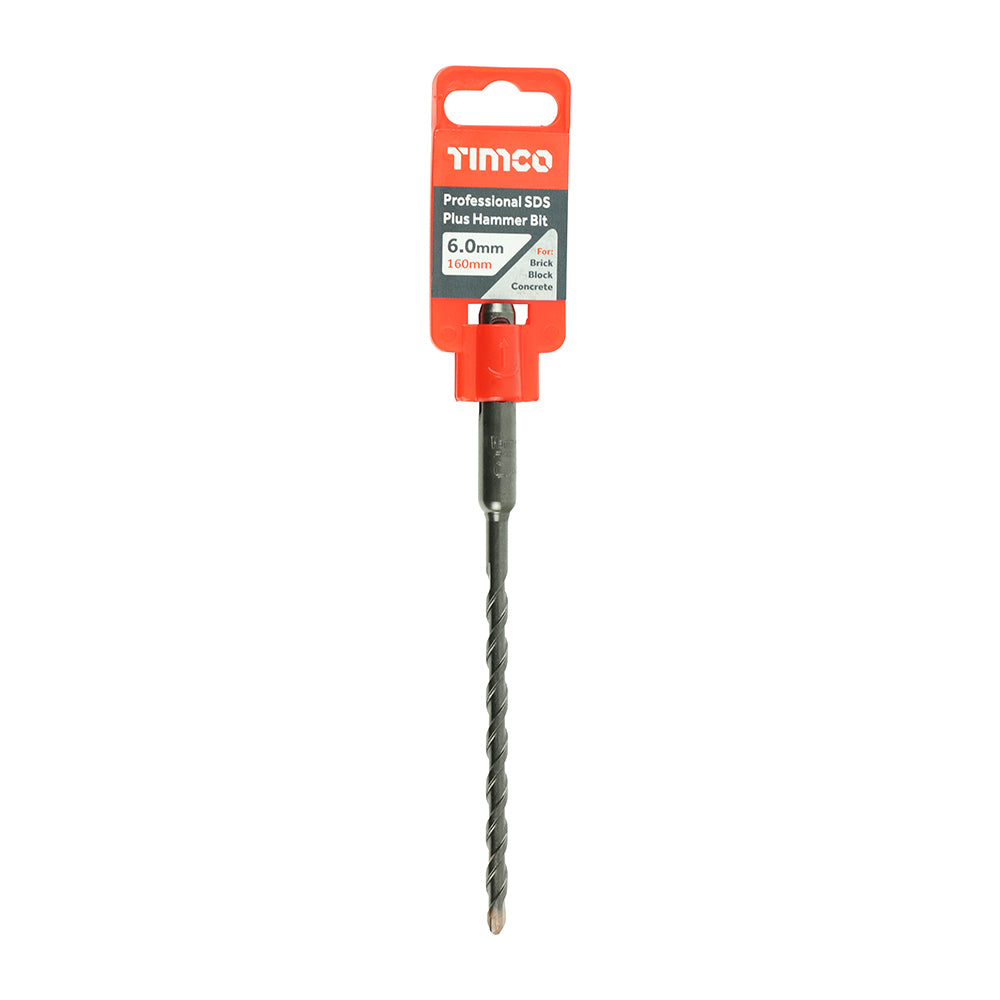 TIMCO Professional SDS Plus Hammer Bits (PGM) - 6.0 x 160 - Image