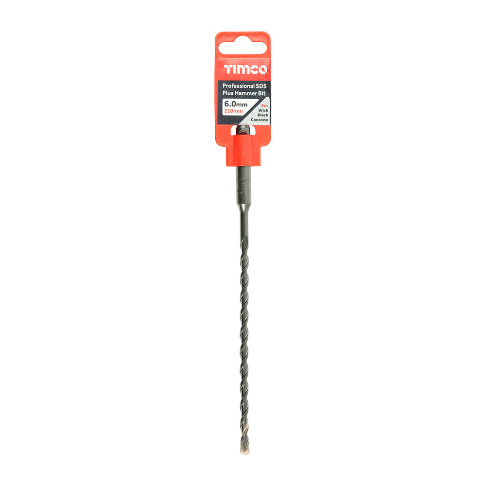 TIMCO Professional SDS Plus Hammer Bits (PGM) - 6.0 x 210 - Image