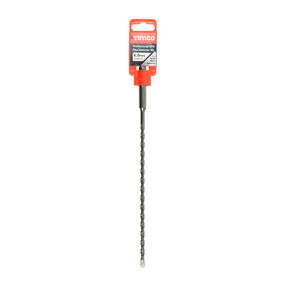 TIMCO Professional SDS Plus Hammer Bits (PGM) - 6.0 x 260 - Image