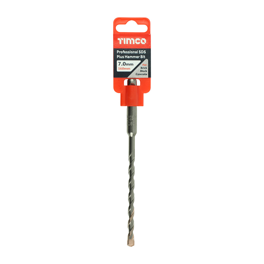TIMCO Professional SDS Plus Hammer Bits (PGM) - 7.0 x 160 - Image