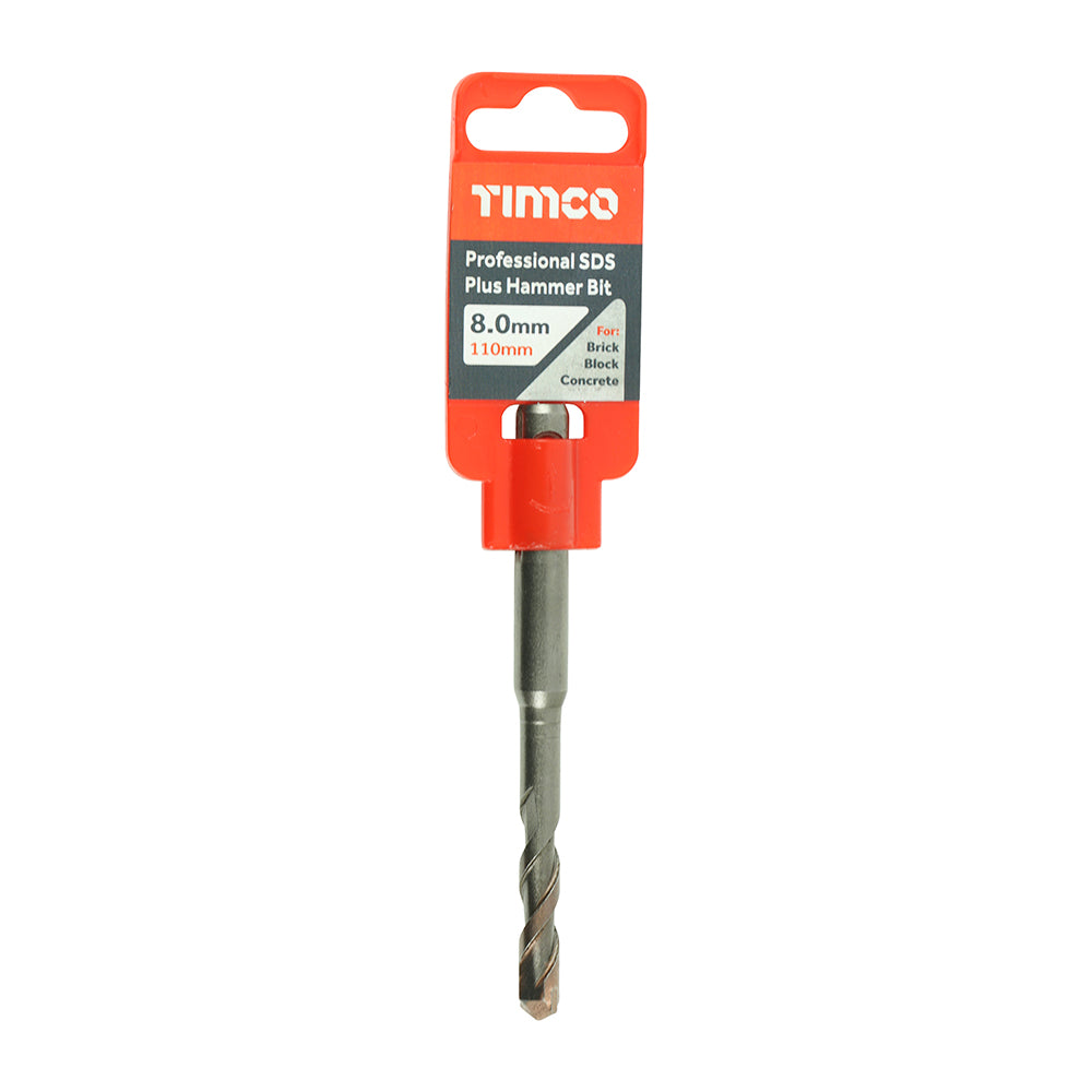 TIMCO Professional SDS Plus Hammer Bits (PGM) - 8.0 x 110 - Image