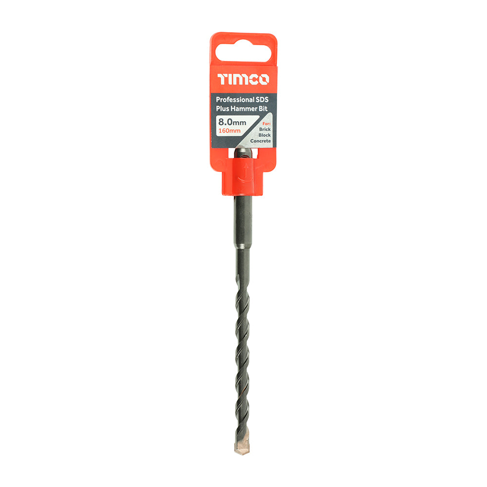 TIMCO Professional SDS Plus Hammer Bits (PGM) - 8.0 x 160 - Image