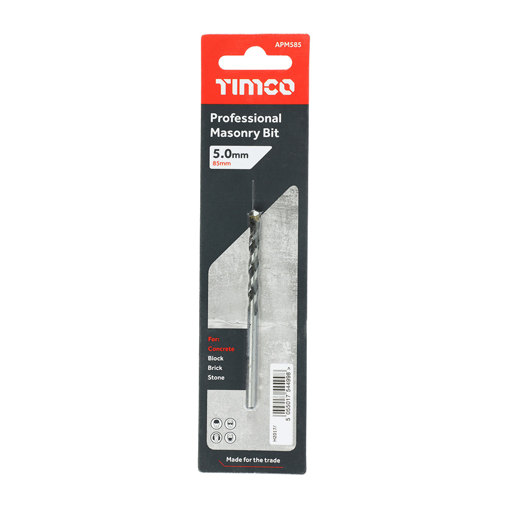TIMCO Masonry Drill Bits - 5.0 x 85 - Image