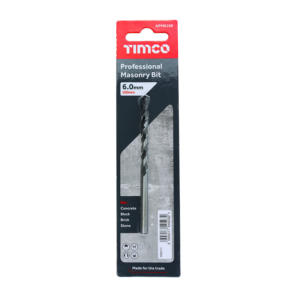 TIMCO Masonry Drill Bits - 6.0 x 100 - Image