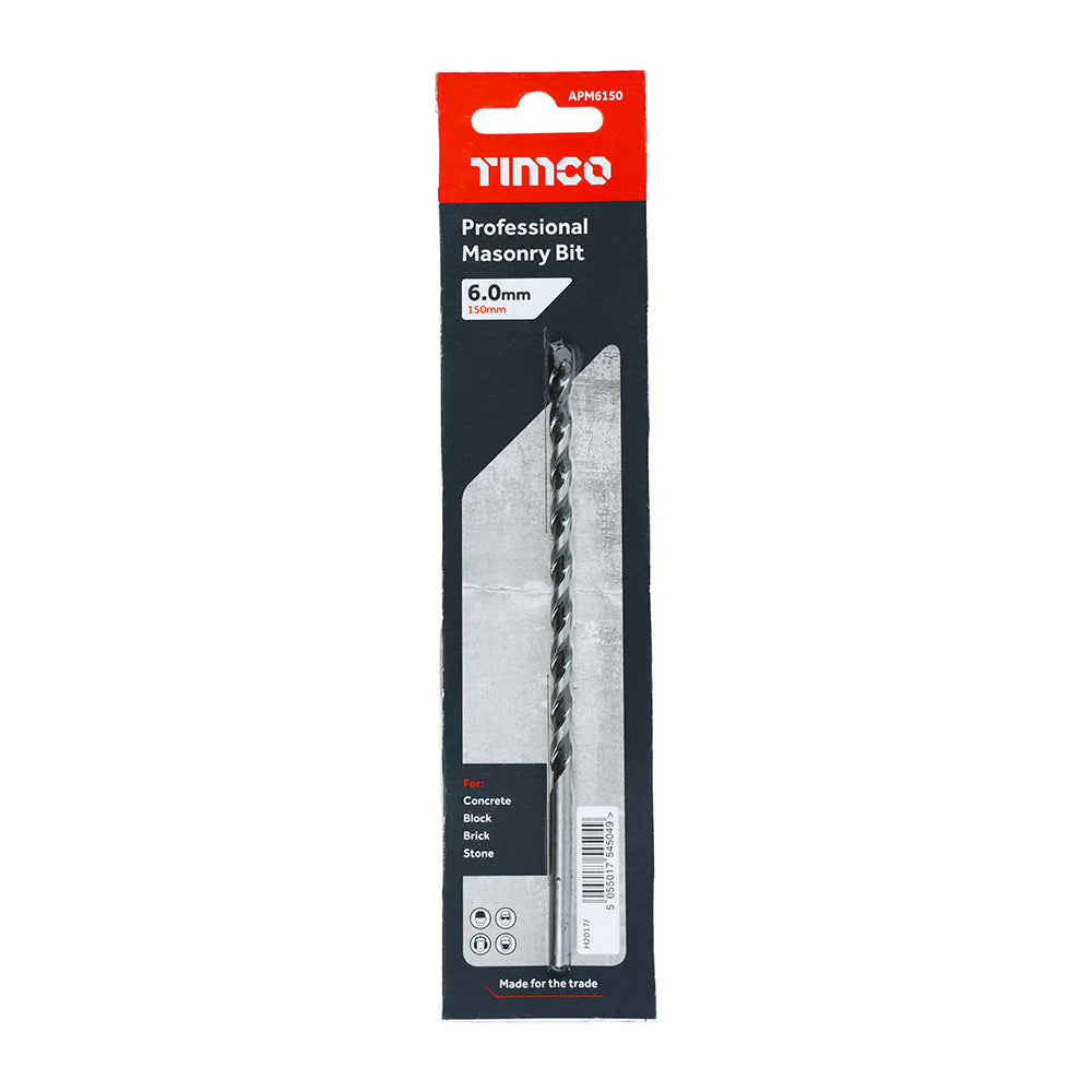 TIMCO Masonry Drill Bits - 6.0 x 150 - Image