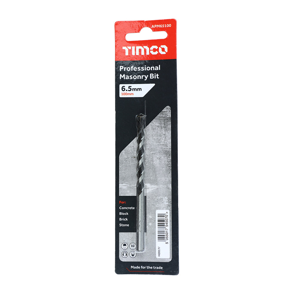 TIMCO Masonry Drill Bits - 6.5 x 100 - Image