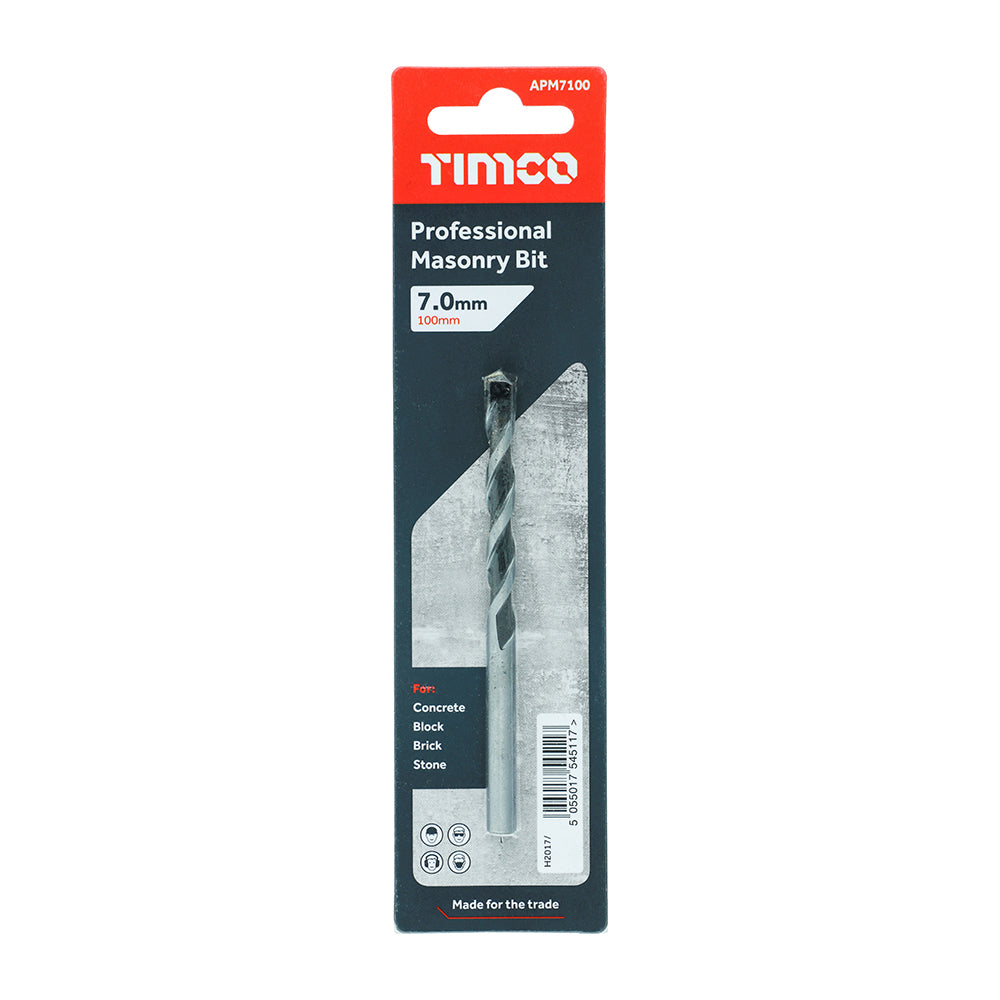 TIMCO Masonry Drill Bits - 7.0 x 100 - Image