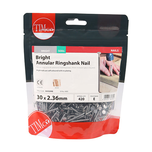 TIMCO Annular Ringshank Nails Bright - 30 x 2.36 - Image