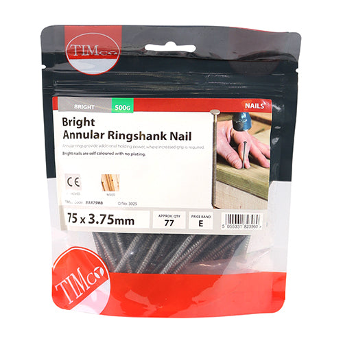 TIMCO Annular Ringshank Nails Bright - 75 x 3.75 - Image