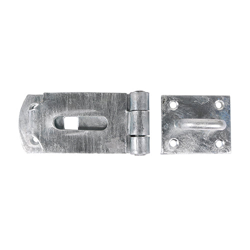 TIMCO Heavy Duty Hasp & Staple Secure Bolt On Hot Dipped Galvanised - 8" - Image
