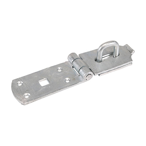 TIMCO Heavy Duty Hasp & Staple Secure Bolt On Hot Dipped Galvanised - 8" - Image