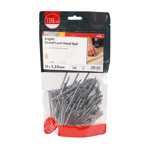 TIMCO Round Lost Head Nails Bright - 65 x 3.35 - Image