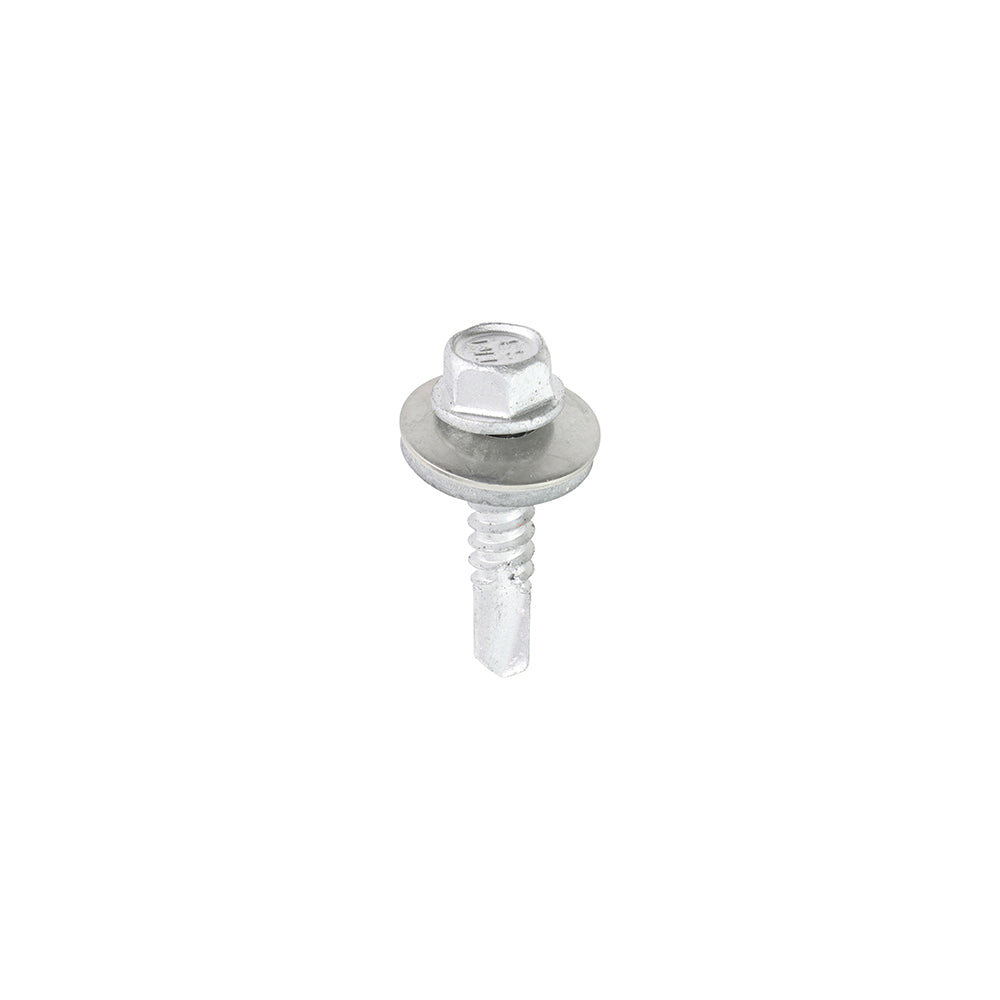 TIMCO Self-Drilling Light Section A2 Stainless Steel Bi-Metal Screws with EPDM Washer - 5.5 x 25 - Image