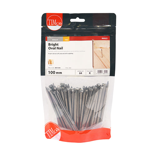 TIMCO Oval Nails Bright - 100mm - Image